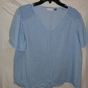 Elle Sky Blue Women's Blouse